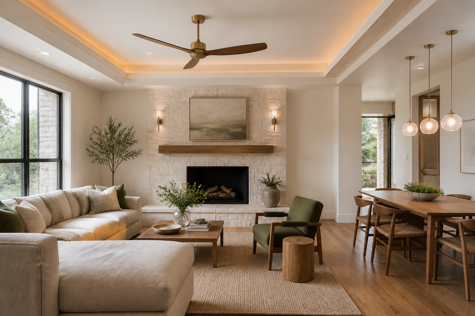 A tailored lighting scheme for a residential project